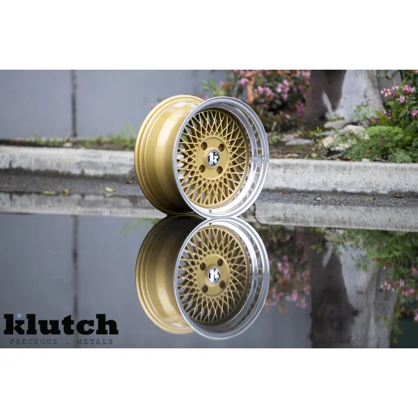 Klutch SL1 15x8,5 ET17 4x100 Gold w/ Machined Lip